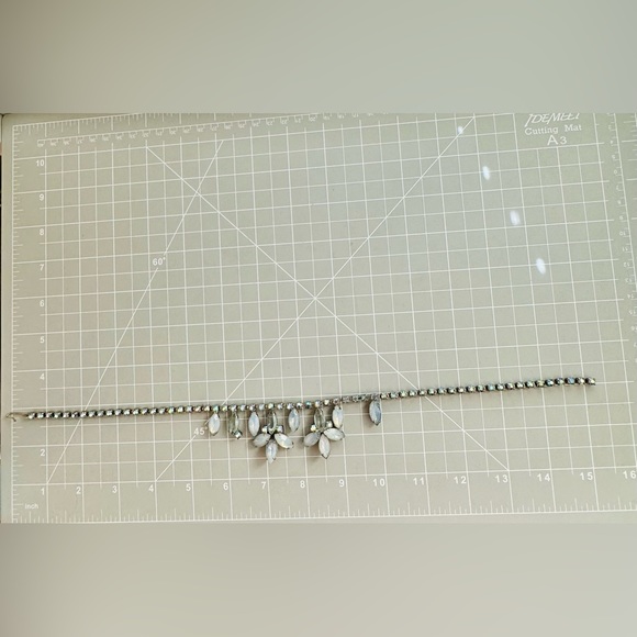 Vintage Blue Rhinestone Necklace - Picture 14 of 14